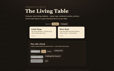 The Living Table screenshot