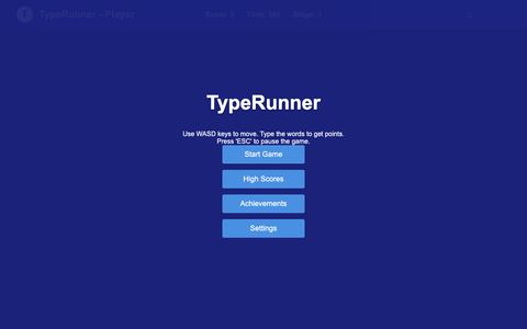 TypeRunner screenshot
