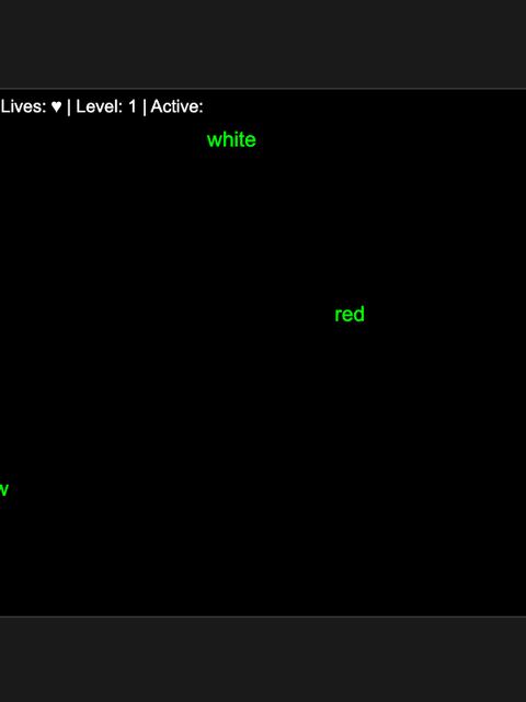 Typing Invaders screenshot