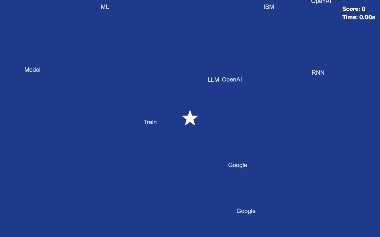 AI Typing Star Game