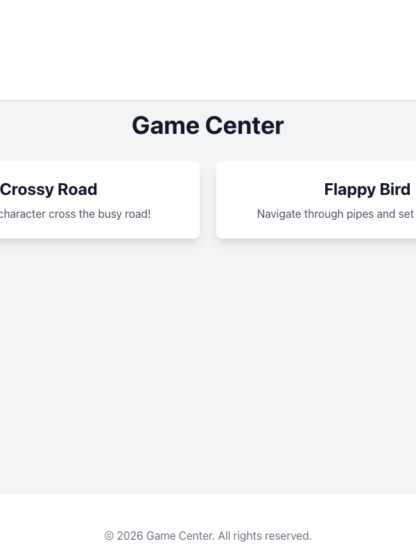 Game Center screenshot