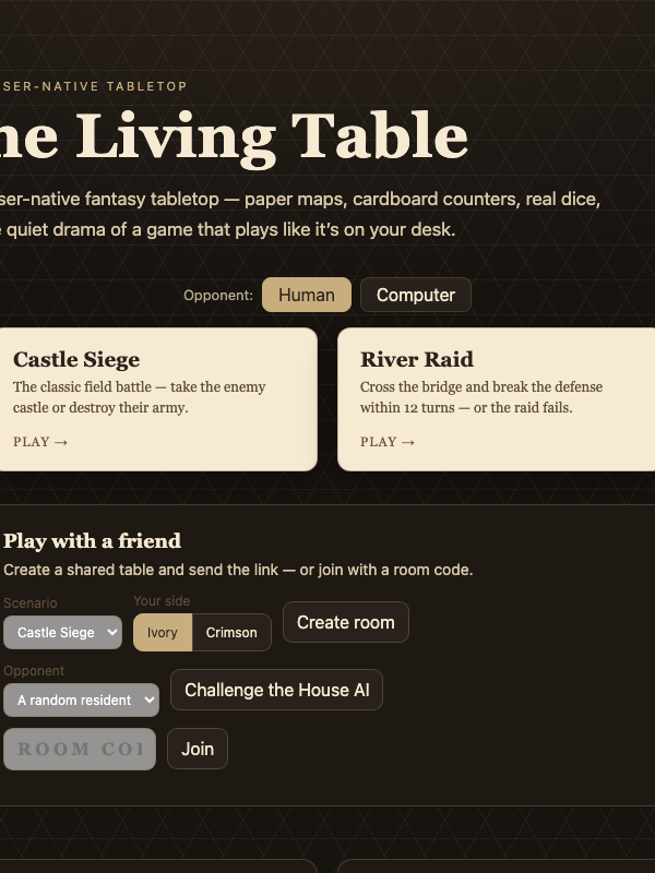 The Living Table screenshot