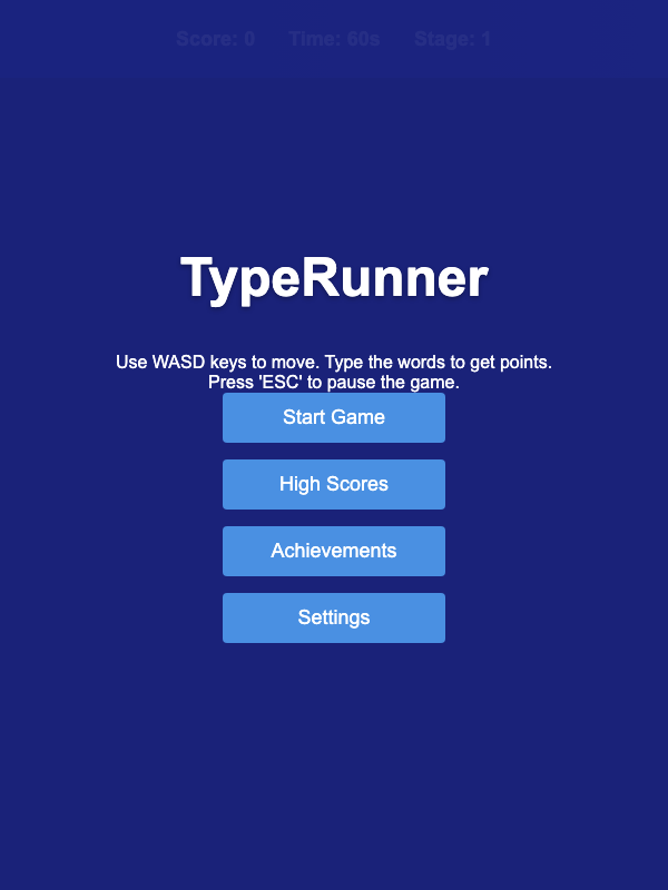 TypeRunner screenshot